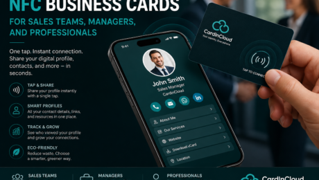 NFC Business Cards for Sales Teams, Managers, and Professionals NFC Business Cards for Sales Teams, Managers, and Professionals